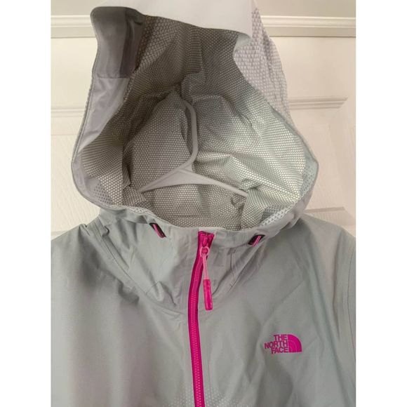NEW Women's Small | THE NORTH FACE Waterproof Hooded Jacket Coat | Grey Pink - Picture 3 of 8